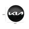 QZGF3 4Pcs 56MM Wheel Center Hub Cap Sticker Rim Cover For Kia EV6 Sorento Niro Stinger Ceed Carnival K5 K9 Soul Carens etc