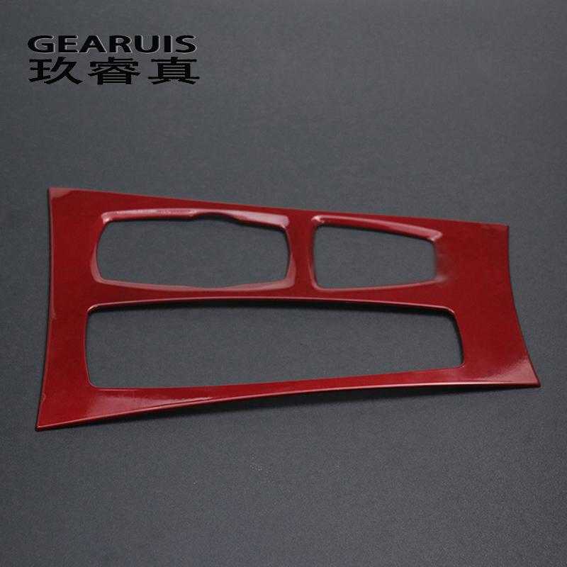 Интерьер автомобиля, коробка переключения передач, панель, наклейки, накладки, молдинги, полоски, наклейки, Стайлинг автомобиля для BMW X5 X6 E70 E71, авто