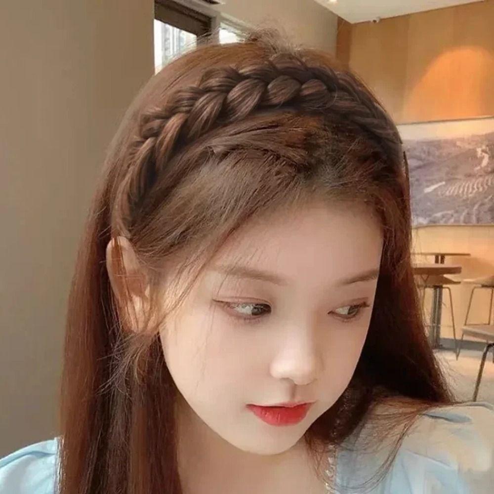 Ручная работа парик твист повязки на голову ретро обруч для головы укладка новые косы повязки для волос