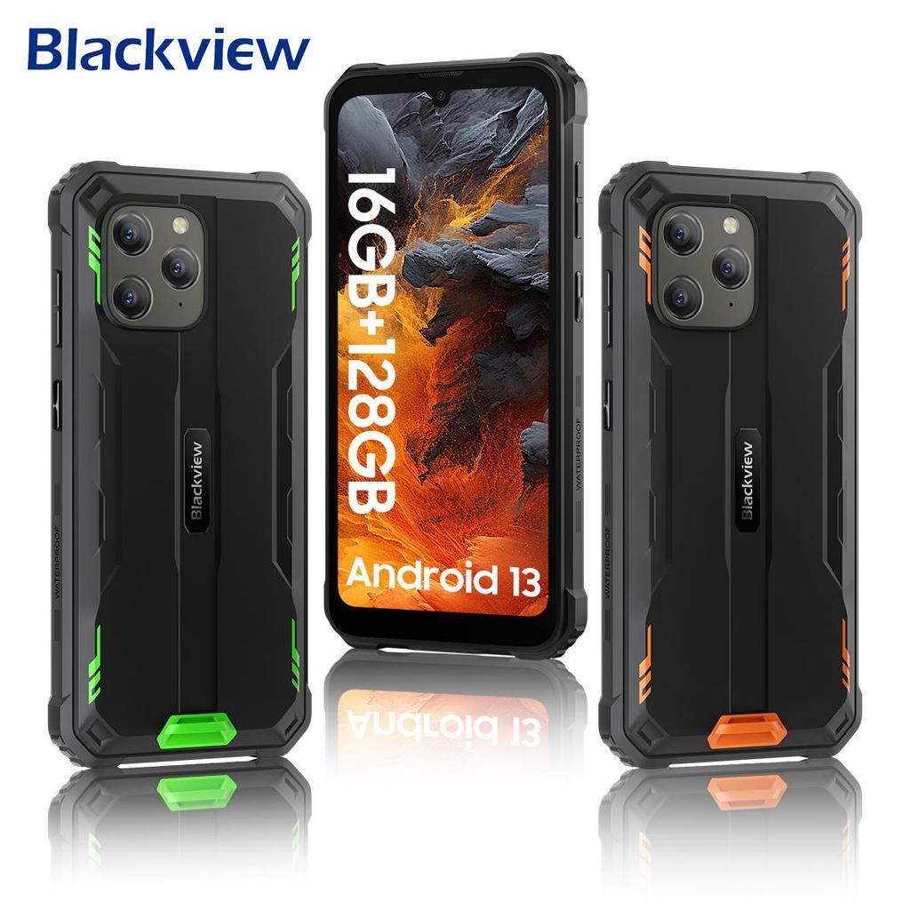 Blackview BV5300 Plus Rugged Phone 6.1 HD 60Hz Display 8GB+128GB Android 13 6580mAh Battery 5MP+13MP Camera Cellphone