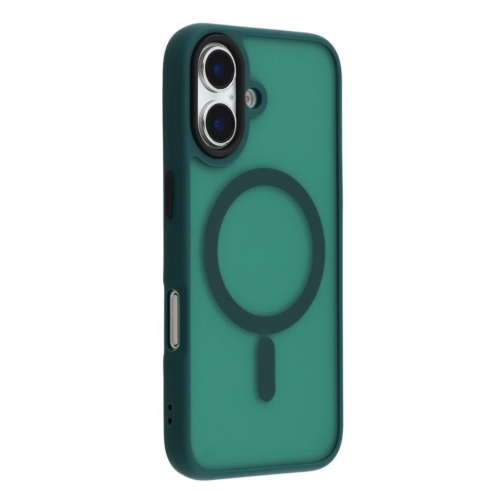 For iPhone 16 Case Compatible with MagSafe Skin-Touch PC+TPU Phone Cover