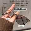 Light-sensitive Color-changing Glasses with Cat-eye Frames and Large Frames for Myopia Lentes Opticos Para Hombre Photochromic
