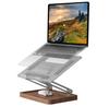Muso Wood Wooden Laptop Stand for Desk, Laptop Riser with Walnut Storage Base, Adjustable Laptop Stand, Ergonomic Wooden Laptop Ventilation Stand for