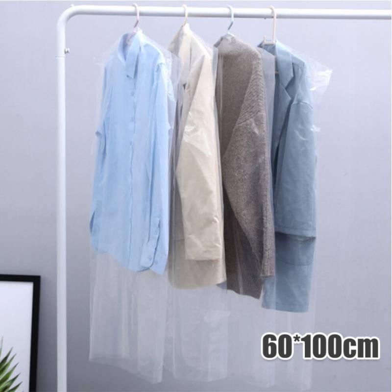 Прозрачный пылезащитный чехол для одежды 5 шт. из пластика, подходит для ежедневного использования