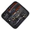 Hairdressing Scissors Set: Stainless Steel Cutting & Thinning Shears for Home Use