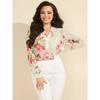 Guess femme blouse marciano imprimé floral blanc
