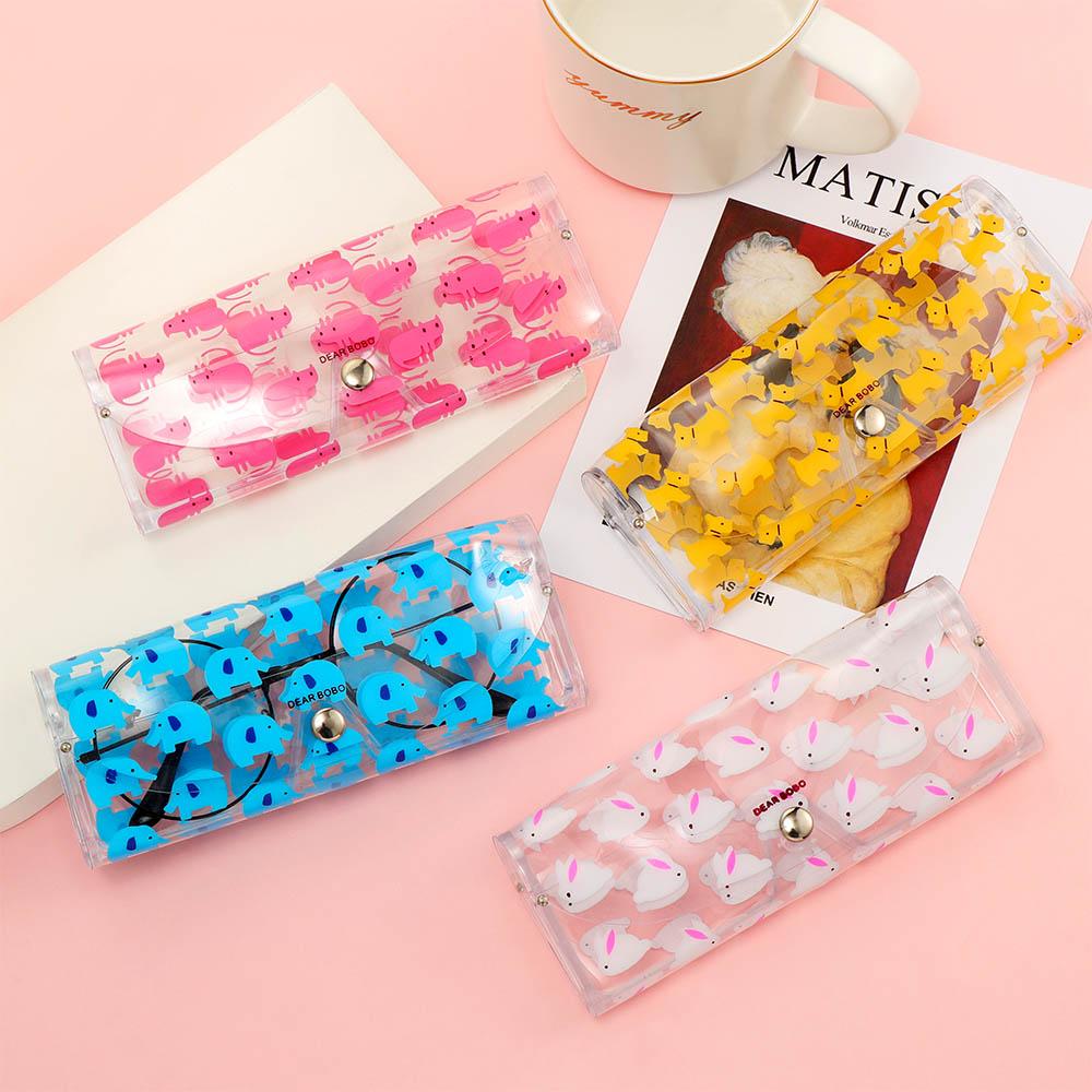 1PC Animal Accessoires Fruit Printed Clear Glasses Case Spectacle Storage Portable Carry Protection