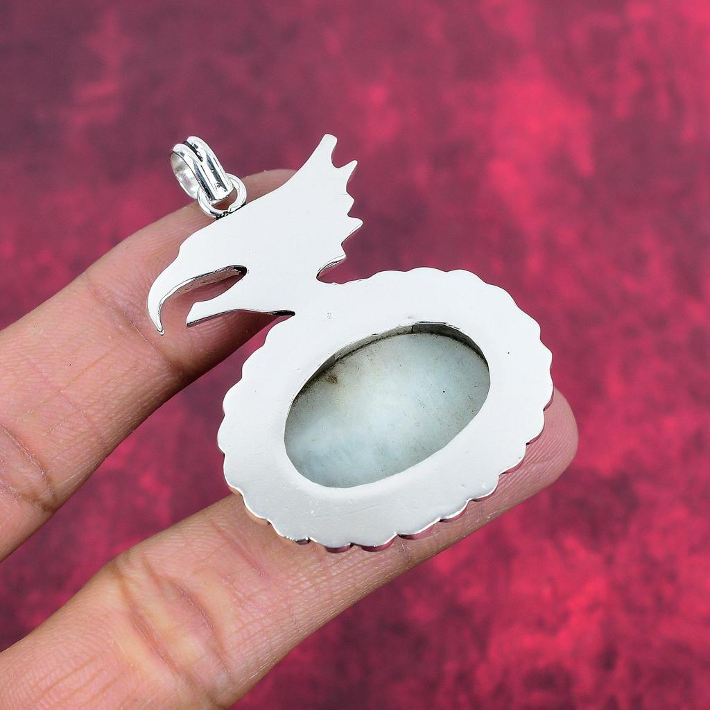 Подвеска с гемиморфитом, ювелирные изделия из цельного серебра 925 пробы с драгоценными камнями, подвеска ручной работы, на День благодарения