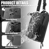 1.55L Magnetic Water Bottle Bag with Adjustable Drawstring Waterproof Outdoor Hiking