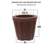 Light Soil Phalaenopsis Carbon Cotton Hydroponic Pots for Root Rot Prevention and Plant Wall Growth