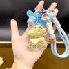 999 Pure Gold Crayon Shin-chan Cartoon Lanyard, Handbag Charm, and Car Key Ring - Perfect New Year Gift