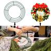 6PC/12PC Floral Decorations DIY Christmas Supplies Christmas Wreath Materials Form For Crafts Wire Wreath Frame Weddings