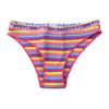 Lady Underpants Breathable Contrast Color Stripe Print Ribbing Textures Lady Underwear