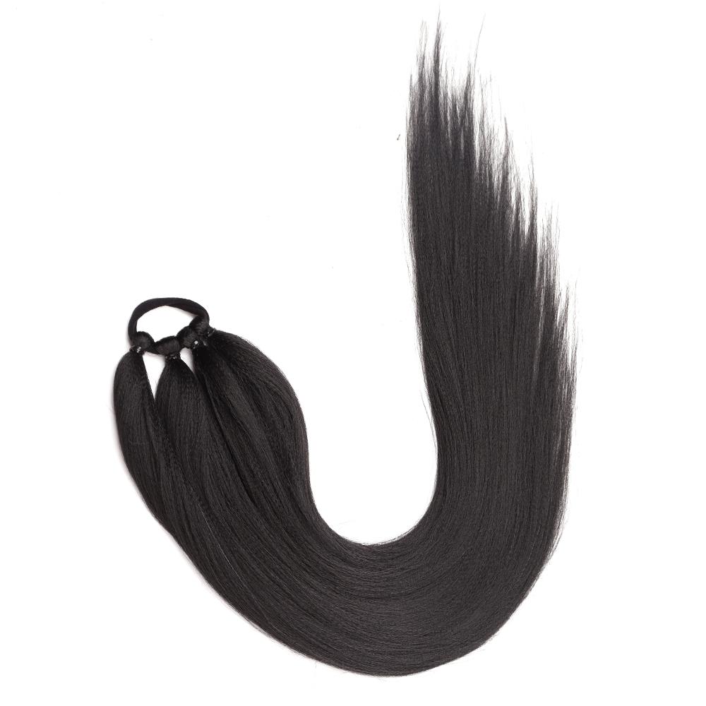 MISSQUEEN Синтетическая Длинная Прямая Коса Хвост Обертывание Вокруг Наращивание Волос Шиньон Хвост Резинка Для Женщин Для Повседневной Носки