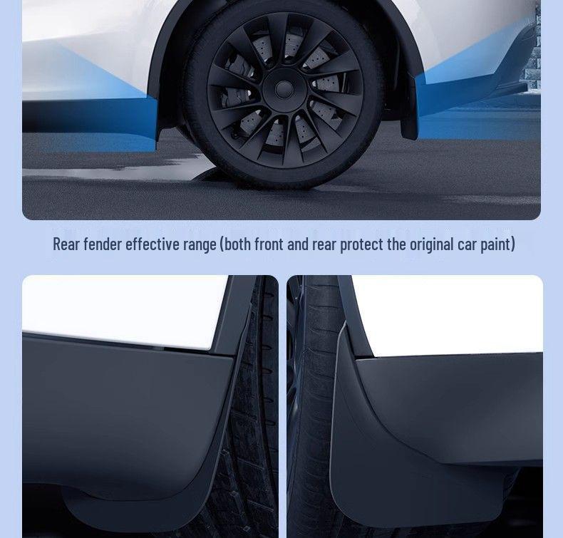 Model Y3 Mud Flaps: No-Punch Skins, Exterior Accessories for Model Y