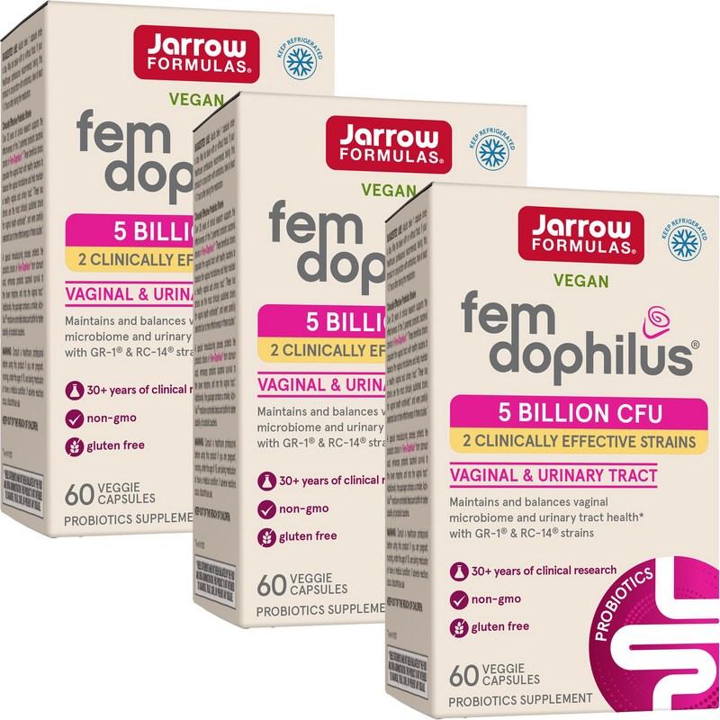 Jarrow Women's Fem Dophirus Lactobacillus Capsules, 60 tablets, 3 units