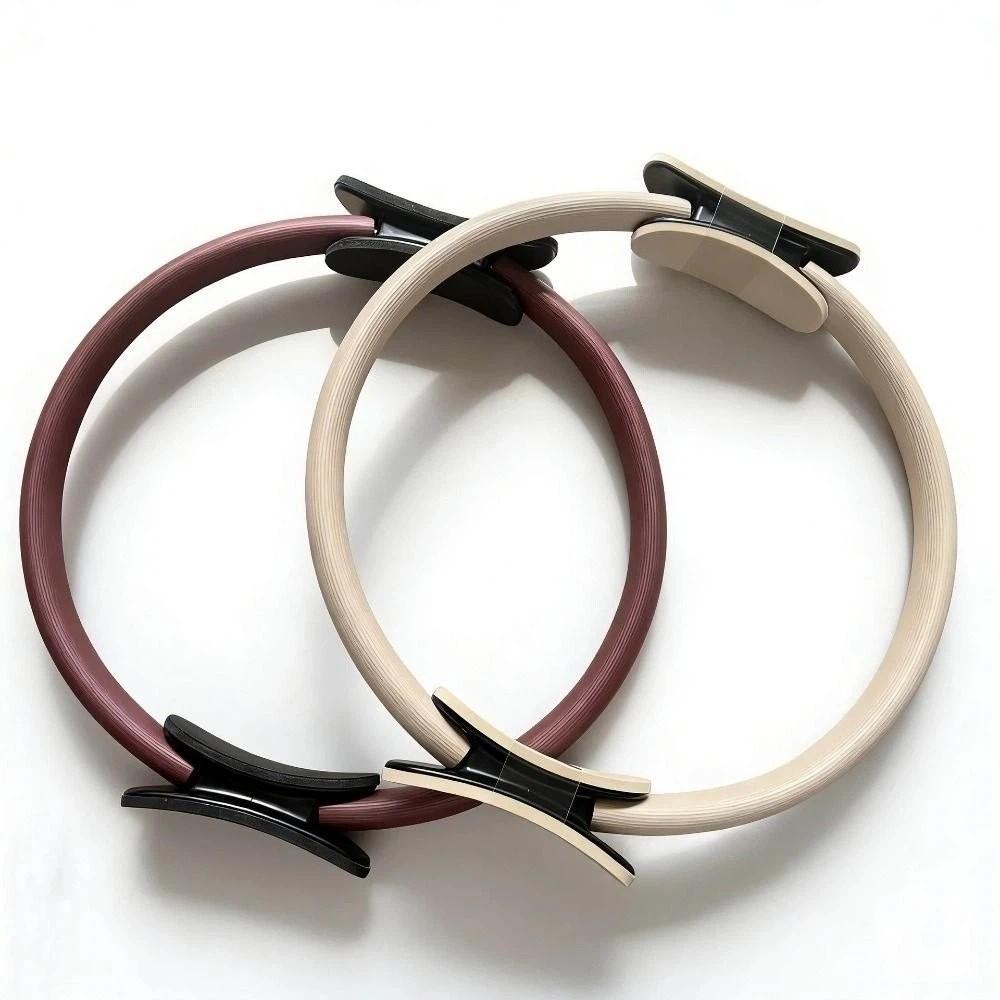 Fiberglass Pilates Ring Non-Slip Grip Resistance Circle Shaping Yoga Ring Exercise Equipment