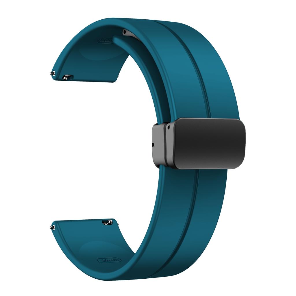 20 мм 22 мм Ремешок для Samsung Galaxy watch 4/5 pro/classic/gear s3/active 2 Спортивный Силиконовый Магнитная Пряжка Huawei GT 2 2e 3 ремешок