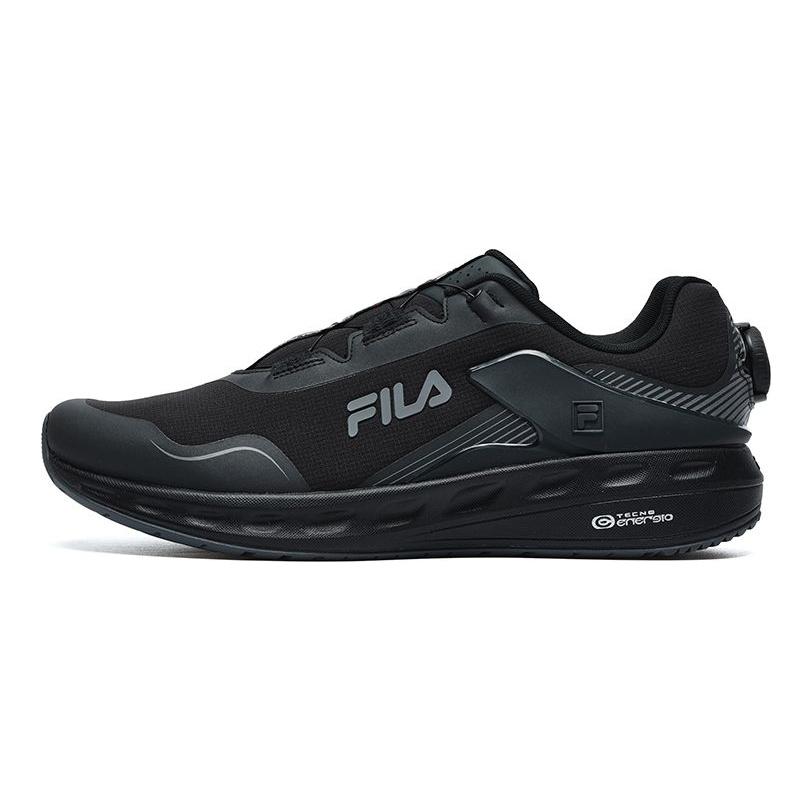 Fila Lynx Ткань буа TPU Спорт Простые Низкие Кроссовки для Повседневной Носки Мужские кроссовки Угольно-черный A12M231210FSL