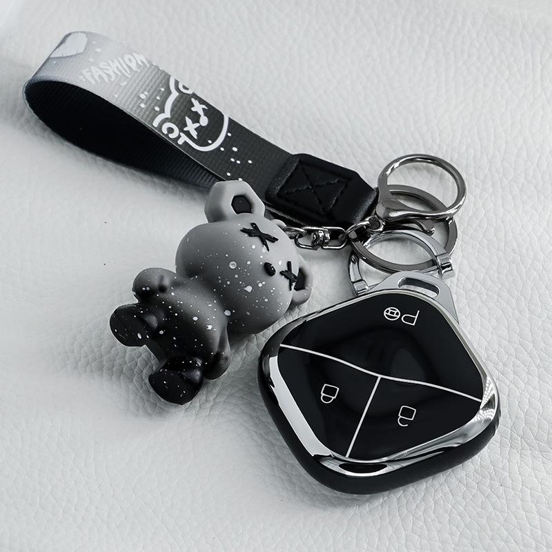 Крутой и милый чехол для ключей для Wuling Hongguang Mini EV Macaron '22 - в стиле Gameboy GB