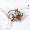 Flower Basket Brooch Hollow Out Colorful Rhinestone Flower Leaf Retro Suit Coat Collar Hat Scarf Clothes Pin Prom Party Garment Jewelry
