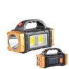 Portable Powerful USB Rechargeable Flashlights Solar LED Light With COB Work Light 4 Gear Charge Mobile Phone Camping Lamps