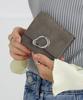 Женский трехскладной кошелек Altro Rose Gray, тонкий, компактный, складной, простой в использовании, с имитацией натуральной кожи, простой дизайн, включает монетницу, мини,