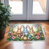 1pc Easter Festive Kitchen Mats Rabbit And Egg Pattern Mat  Thickened Kitchen Floor Mat Waterproof Non-slip Oil-proof Floor Mat Runner Rug