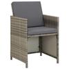 Maison Exclusive - Chaises de jardin lot de 2 avec coussins Résine tressée Gris
