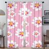 Милые цветы Домашние интерьерные шторы для гостиной Блэкаут штора Перегородка Хэллоуин украшение Тюль для спальни Шторы
