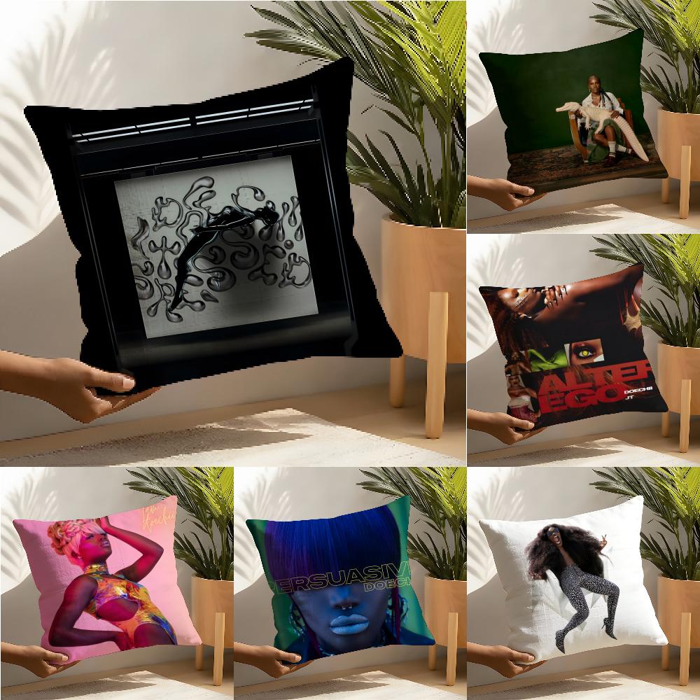 Hot DdoechiiES Album Pillow Case Home Living Room Decoration Linen Pillow Cases Cushion Cover