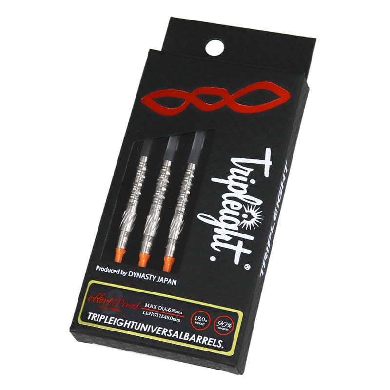 DYNASTY TRIPLEIGHT Effort Darts 18.0g 90% Tungsten Akihiko Barrel