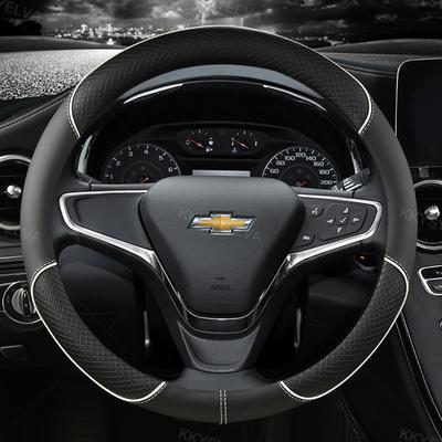 Автомобильный чехол на руль 38 см 15 дюймов, кожаный для Chevrolet Cruze Malibu Sail Spark Captiva Equinox Trax/Tracker AVEO Lova RV