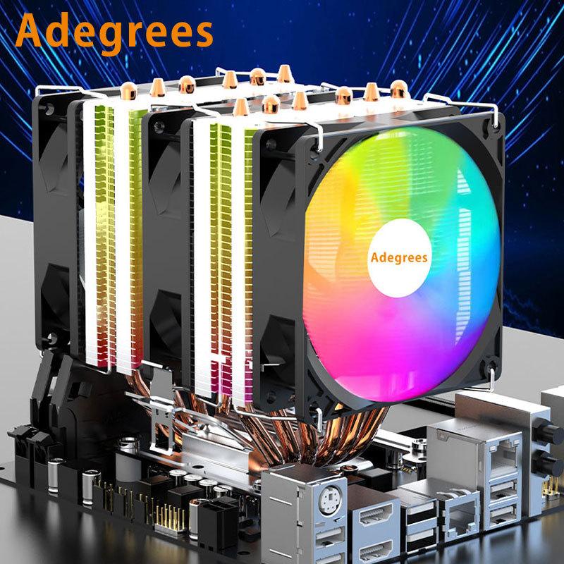 Воздушный кулер X99 RGB для процессора 6 тепловых трубок 4-контактный PWM Радиатор для процессора ПК Для Intel LGA 1151 1156 1200 1700 2011 X79 AMD AM2 AM3 AM4 AM5