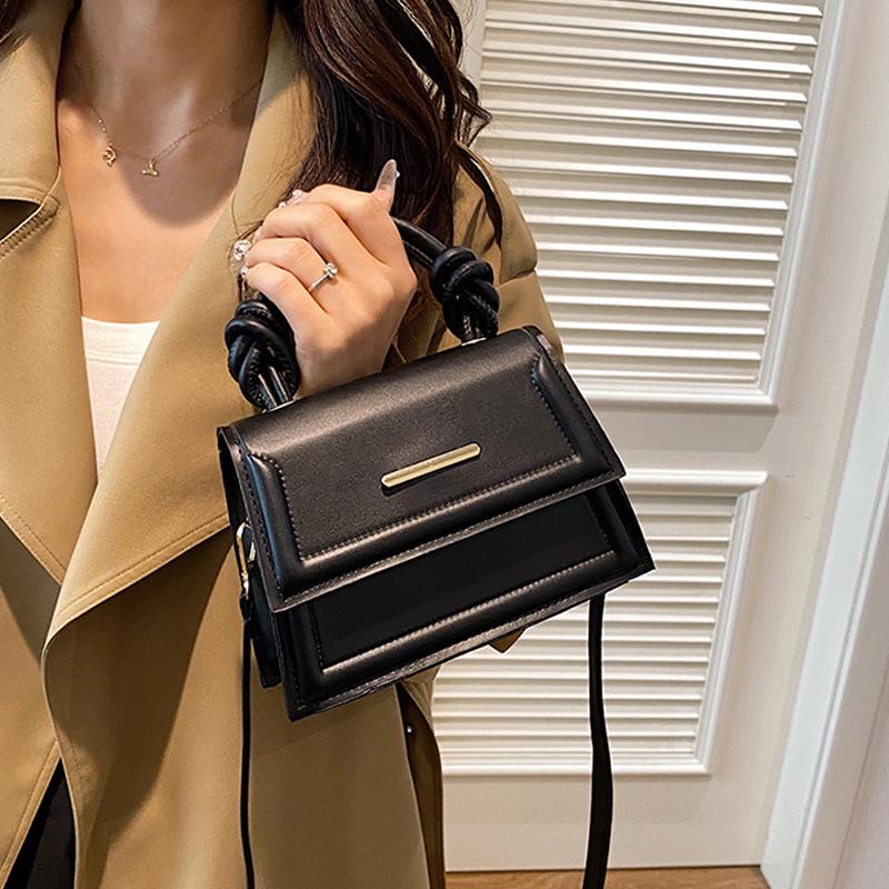 Стильная однотонная женская сумка на плечо из ПУ кожи, дизайн сумочки, маленькая сумка кроссбоди, женская сумка-мессенджер с клапаном KTY