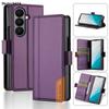For Samsung Galaxy Z Fold 3 4 5 6 7 Leather Case Flip High Quality Card Slot Bracket Wallet Cover Casing