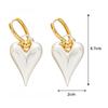 Love Pendant Heart Hoop Earrings Geometry Hearts Earringdrop Fashion Metal Filigree Earrings  Women