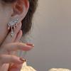 Модные корейские серьги в стиле INS с эффектом капель и сверкающими камнями для женщин