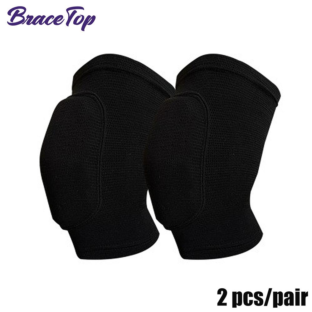 1 Pair Sports Knee Pads Adults Kid Dance Knee Protector Elastic Thicken Sponge Knees Brace Support for Gym Yoga Workout Training