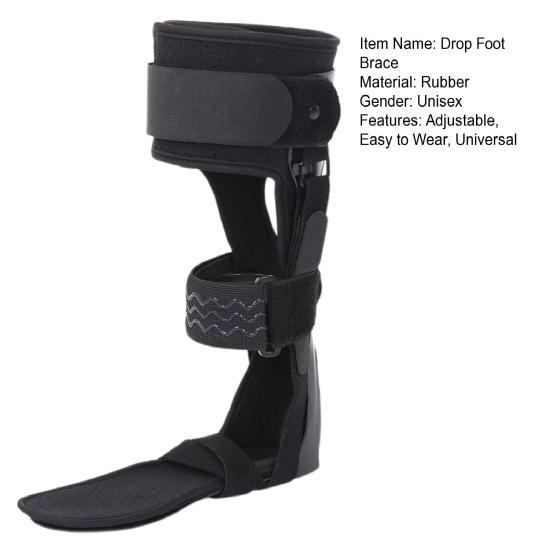 Adjustable Drop Foot Brace Ankle Foot Orthosis Universal Men Women Walking Instability Injury Recovery Hemiplegia Foot Drop