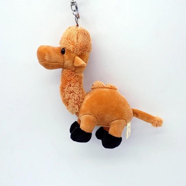 Plush Camel & Alpaca Keychain - Cartoon Animal Doll Pendant Gift