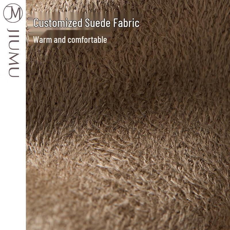 JIUMU Women's Winter Suede Cycling Gloves