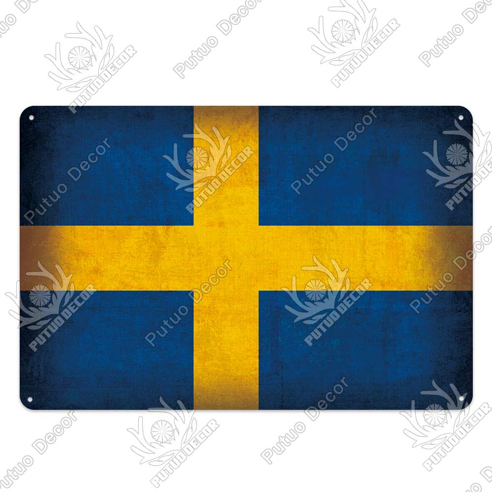 Decor Flag Vintage Metal Sign Tin Sign Decorative Plaque Wall Decor Bar Pub Man Cave Living Room Home Door Decoration