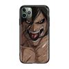 Мягкий черный чехол W-30 Anime Attack on Titan для iPhone 11 12 13 14 15 6 7 8 X XS Pro Max XR Samsung S21 S22 S23 S24 FE Ultra S8 Plus