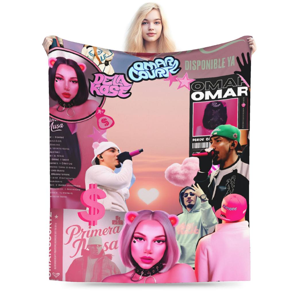 Omar Courtz (2) Warm Blanket Kids Adult Plush Throw Blanket Print Couch Chair Flannel Bedspread Sofa Bed Cover
