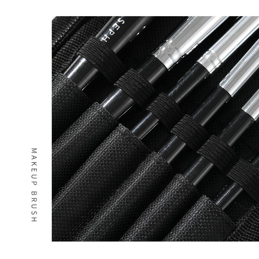 Сумка для кистей для макияжа, 15 карманов, держатель для кистей, стоячий.