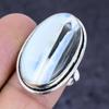 Natural Owhyee Opal Gemstone 925 Sterling Silver Jewelry Ring Size 8 f0W60