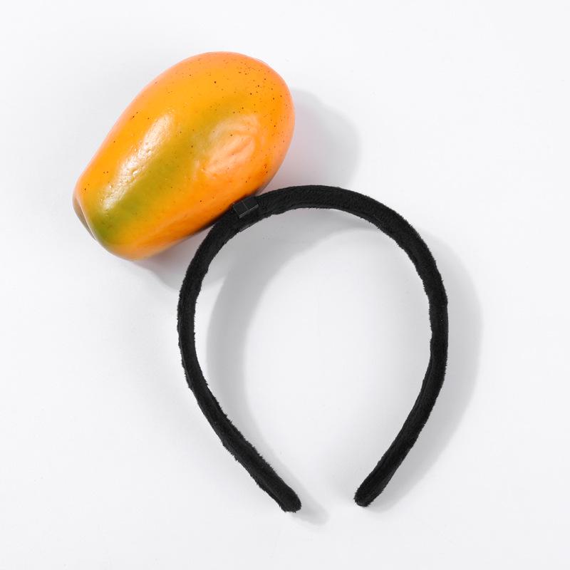 Креативные 3D-ободки для волос с овощами: Аксессуары для волос из моркови, перца, баклажана и зеленых овощей для женщин