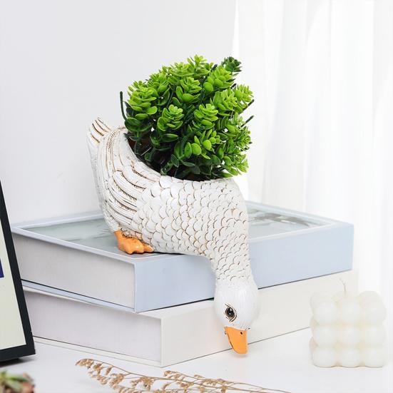 Горшок для суккулентов в виде петуха, креативная форма, прочная конструкция, большой размер, многоцелевой садовый горшок для цветов, декор