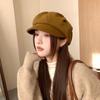 Korean Style Cloud Pleated Beret Hat for Women In Autumn and Winter Casual Versatile Octagonal Hat Fashionable Literary Painter Newsboy Hat